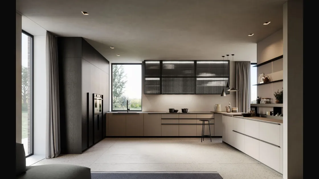 Cucina Moderna Tratto 10 n 03 angolare di Arredo3