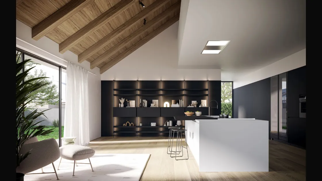 Cucina Moderna Wega 03 con isola di Arredo3