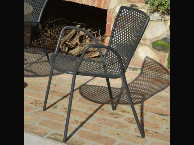 Sedia Sommer Poltroncina in acciaio zincato di La Seggiola