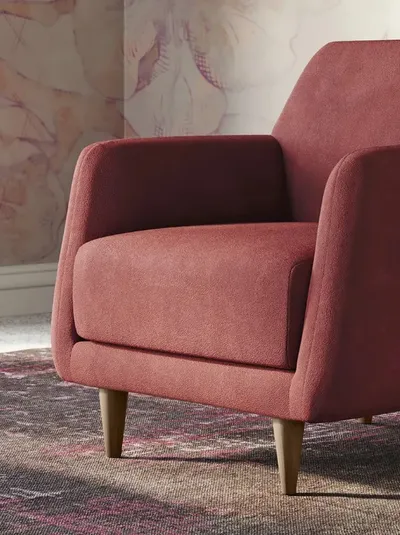 Tappeto di design Fantasia dalle eleganti tonalità rosate di Doimo Salotti