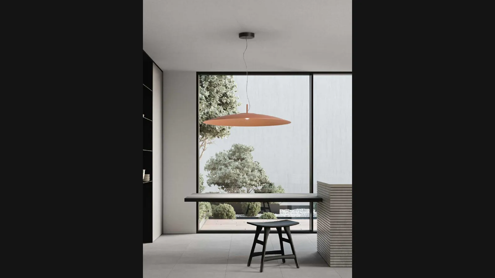Lampada a sospensione Elle in alluminio di Ondaluce