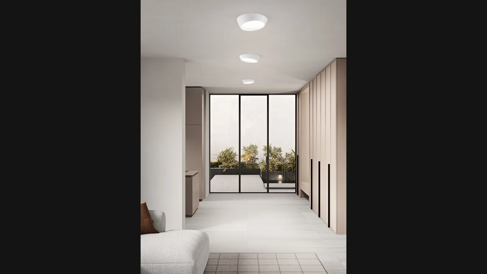 Lampada a soffitto Half di Ondaluce