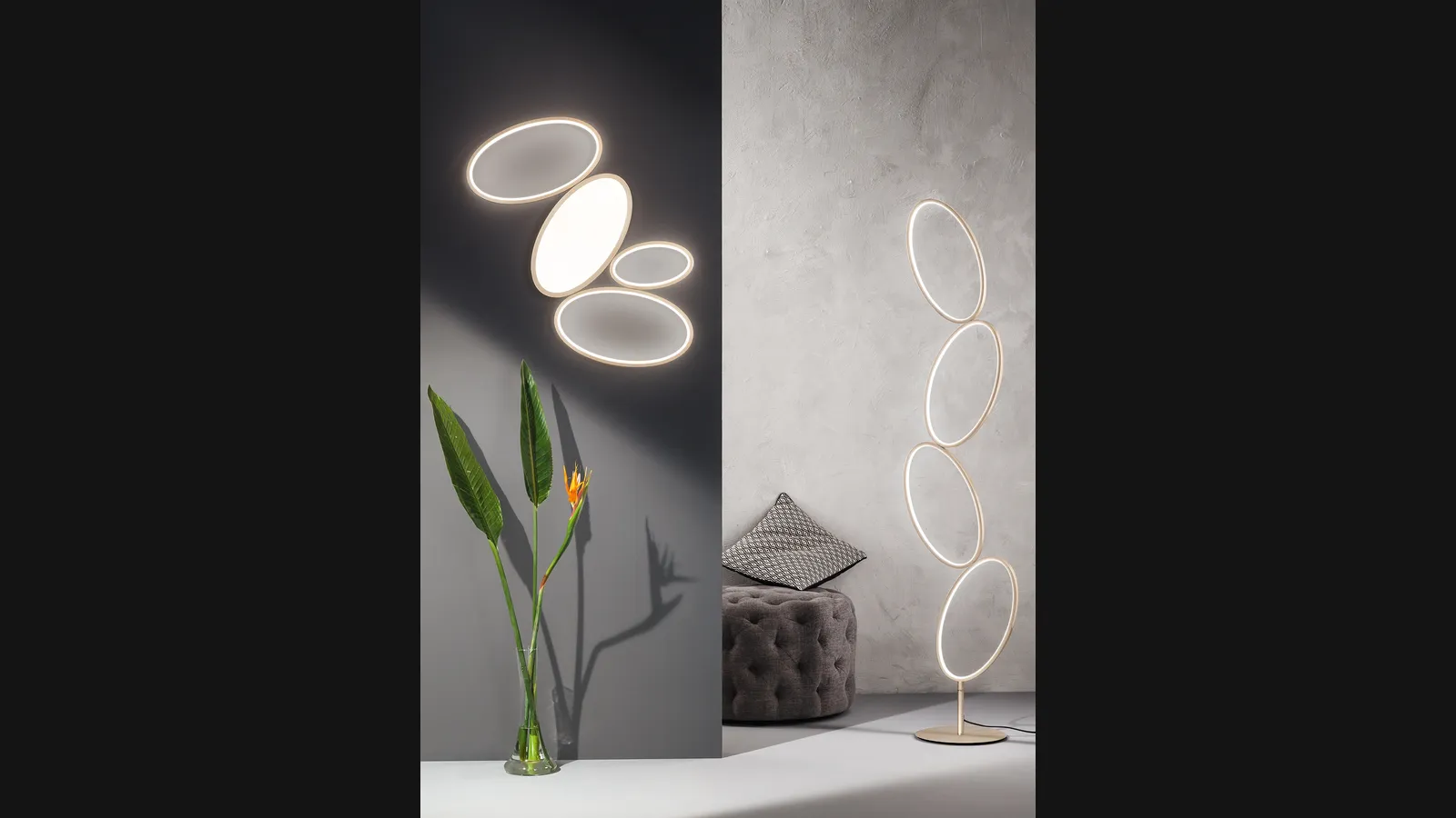 Lampada da terra Rice di Ondaluce