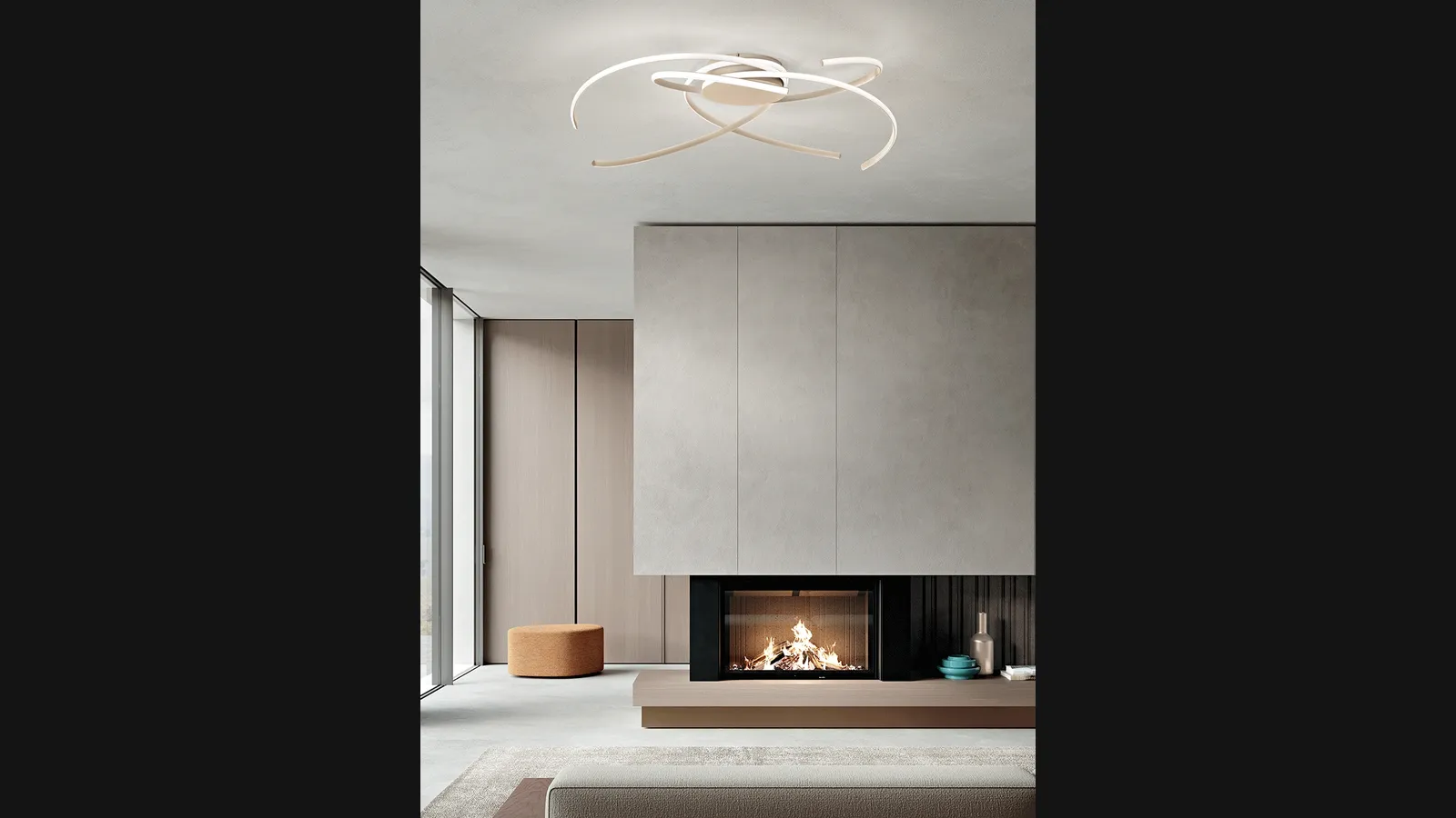 Lampada a soffitto Soffira di Ondaluce