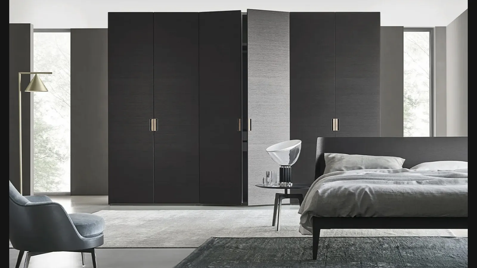 Armadio Anta Liscia con maniglia Deluxe di Sangiacomo