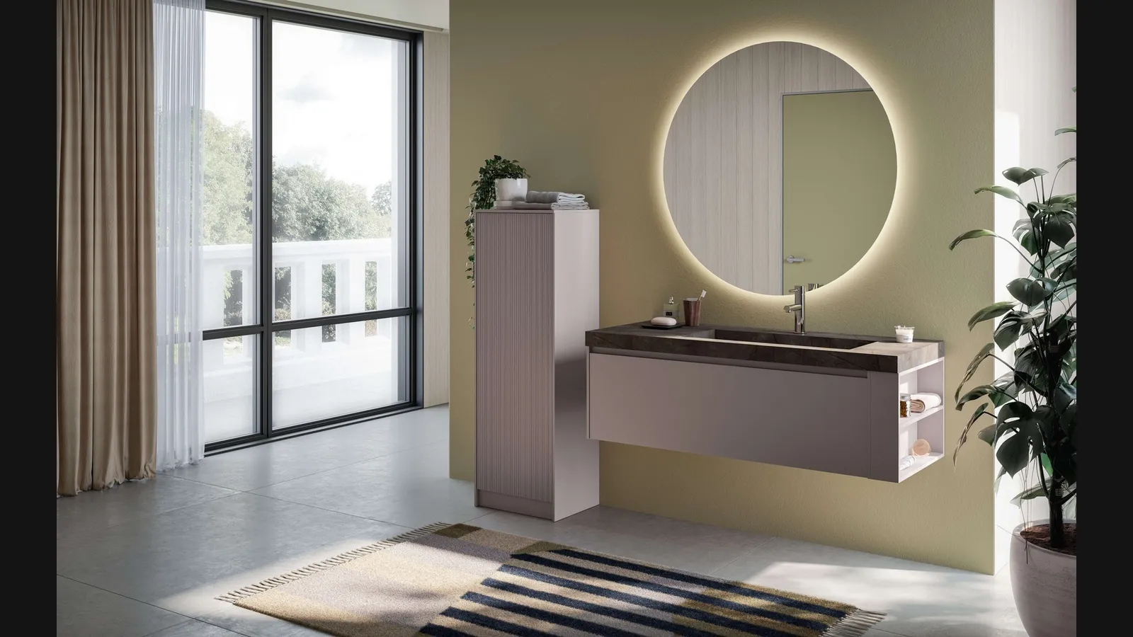 Mobile da Bagno sospeso Genius 06 di Arredoquattro