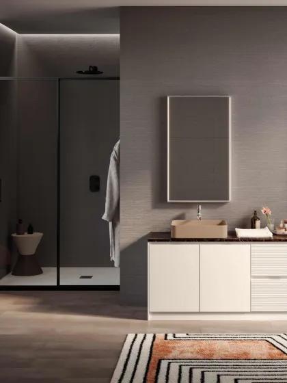 Mobile da Bagno a terra Genius 08 di Arredoquattro