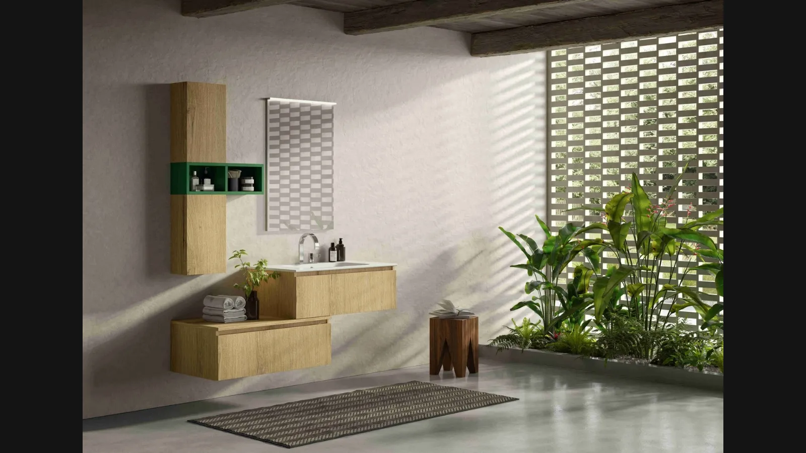 Mobile da Bagno sospeso Volo Evolution 05 di Arredoquattro