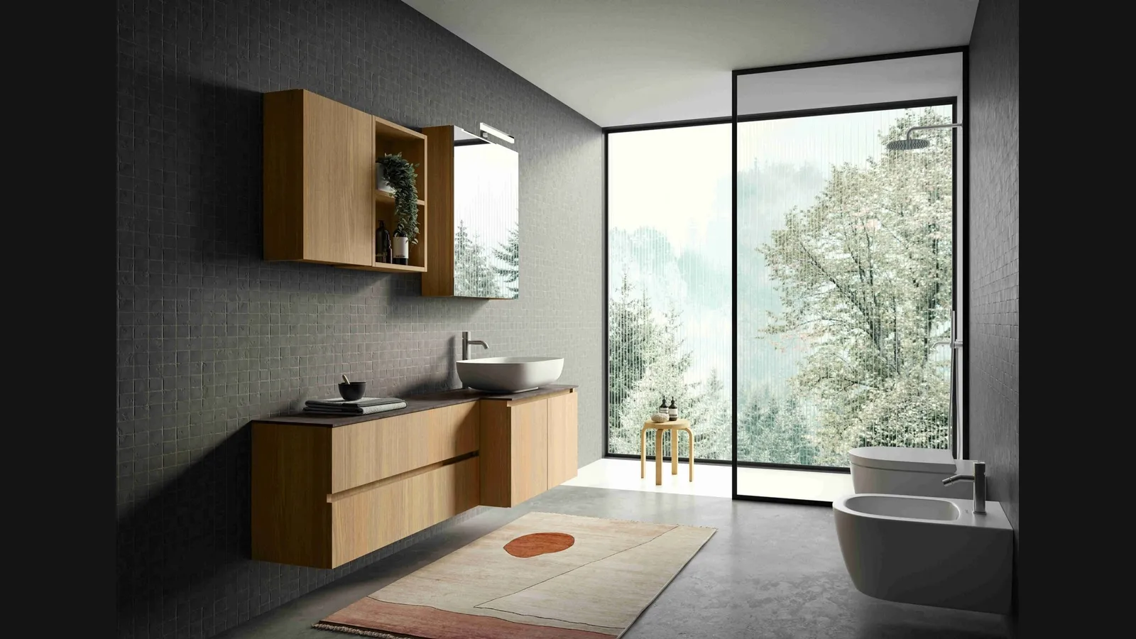 Mobile da Bagno sospeso Volo Evolution 08 di Arredoquattro