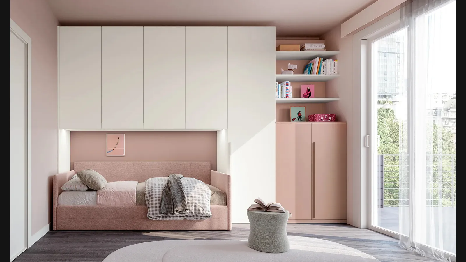 Cameretta a ponte Layout 01B di Doimo Cityline