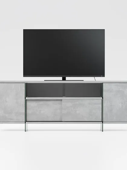 Mobile Porta Tv in laminato ecologico con ante scorrevoli Movie di Pezzani