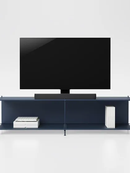 Mobile Porta Tv minimalista in acciao e laminato Musa 01 di Pezzani
