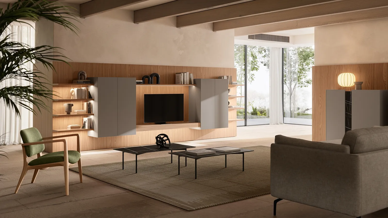 Parete Attrezzata Slim Boiserie di Dall'Agnese