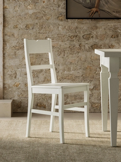 Sedia Flora in legno massello laccato di Arredo3