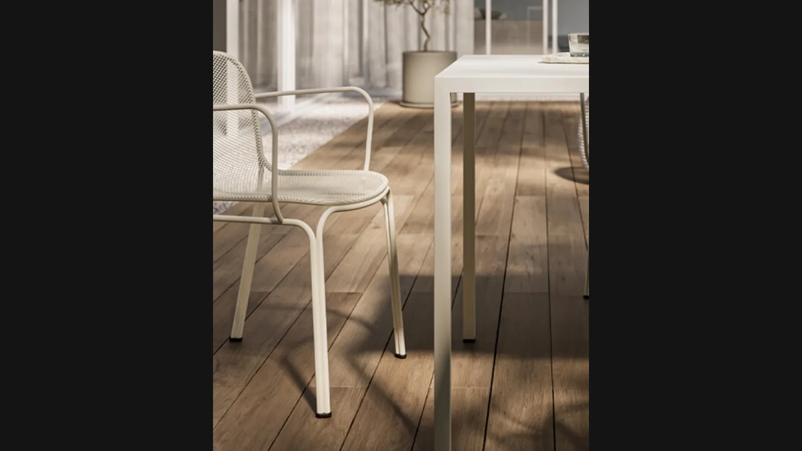 Sedia Filo Plus in metallo verniciato di Arredo3