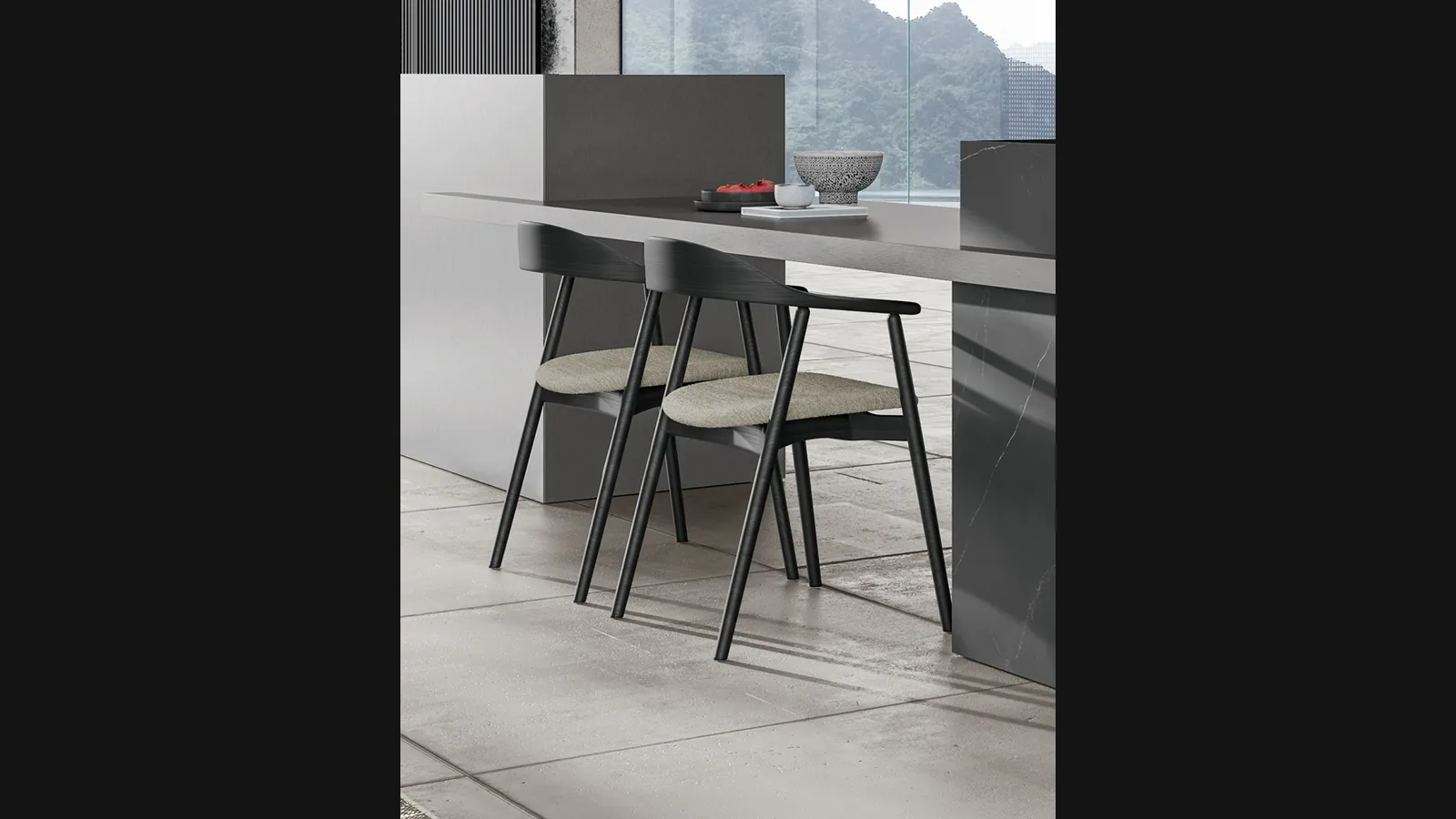 Sedia Wolly in rovere di Dall'Agnese