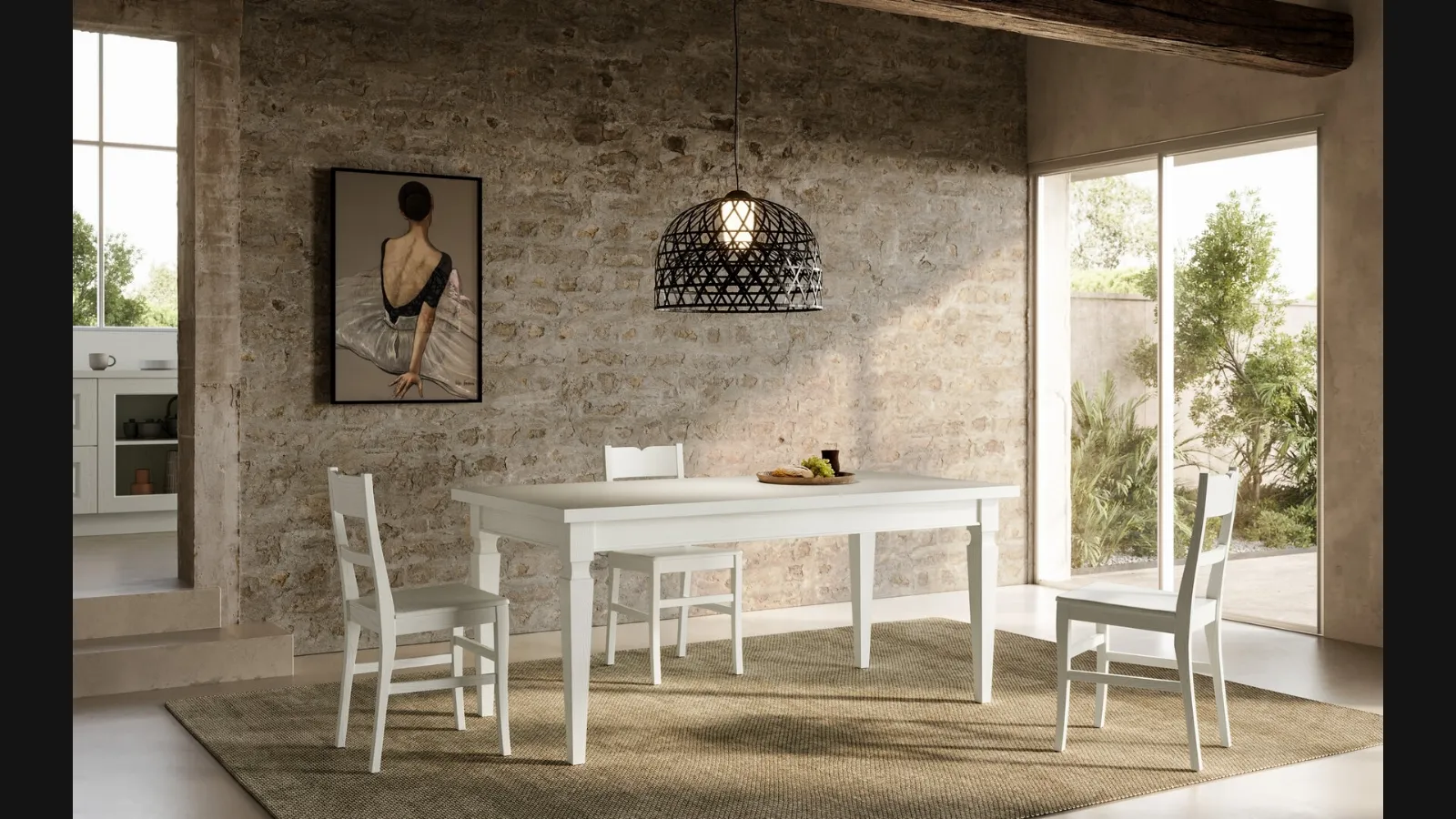 Tavolo allungabile Asolo in massello di frassino di Arredo3