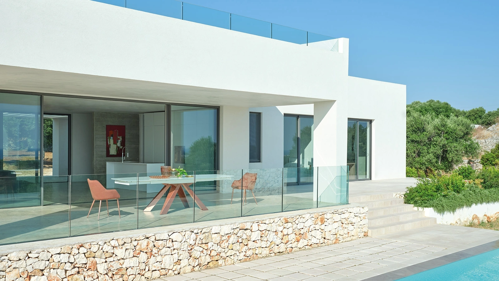 Tavolo allungabile in vetroceramica Cosmo T72 di Friulsedie