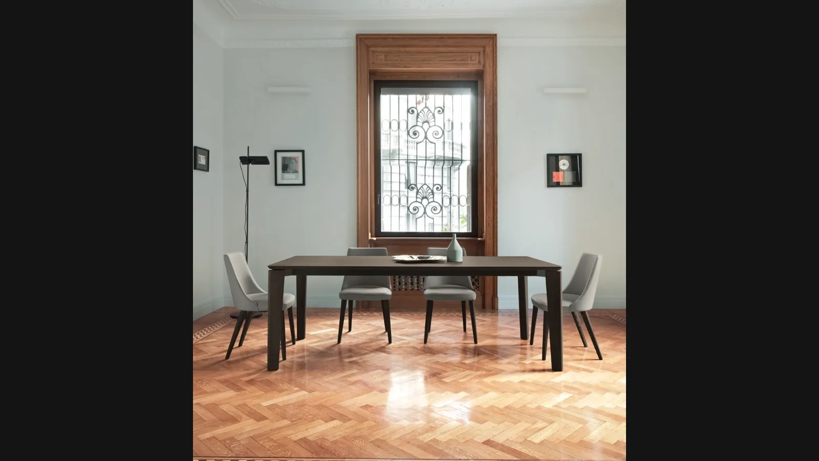 Tavolo Desco in Rovere Argilla di Sangiacomo