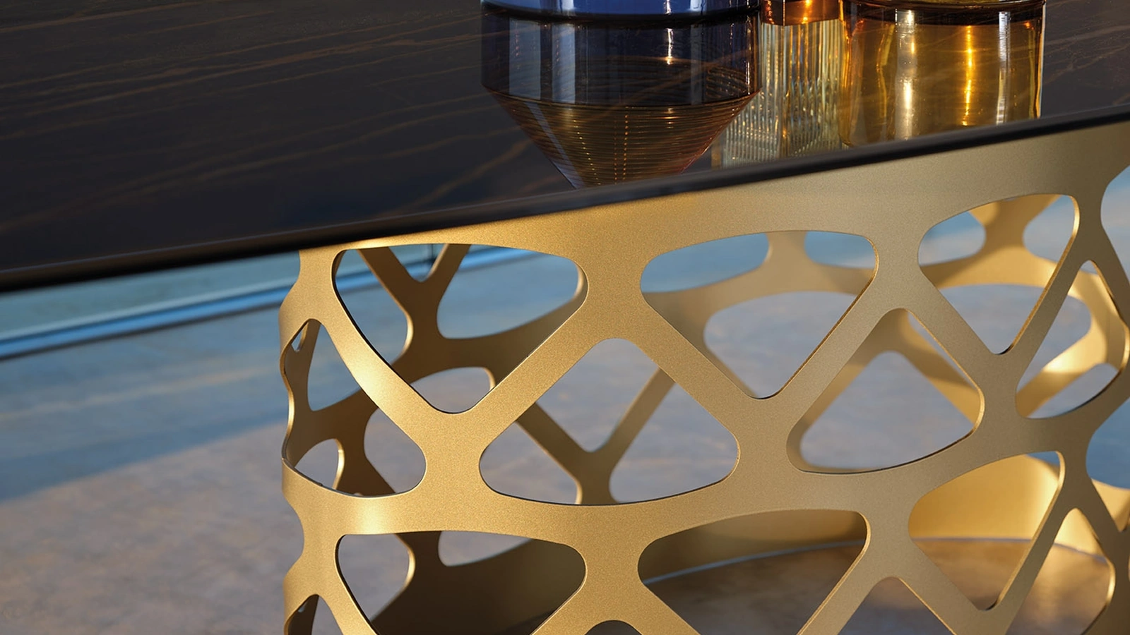 Tavolo Eclipse T56 Oro di Friulsedie