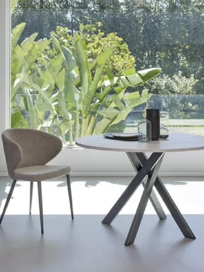 Tavolo rotondo Giotto T25 di Friulsedie