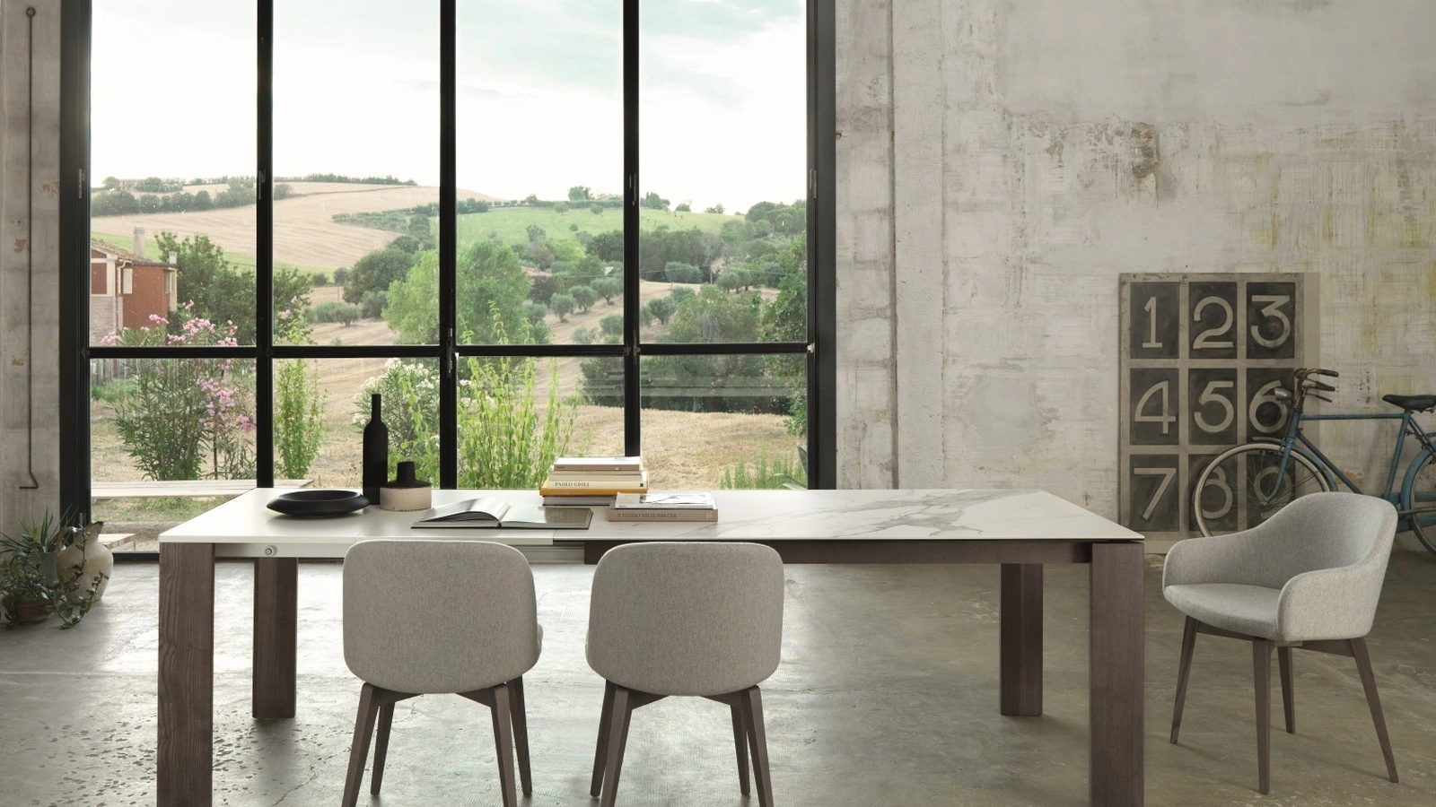 Tavolo allungabile con top in melaminico Madison T97 di Friulsedie