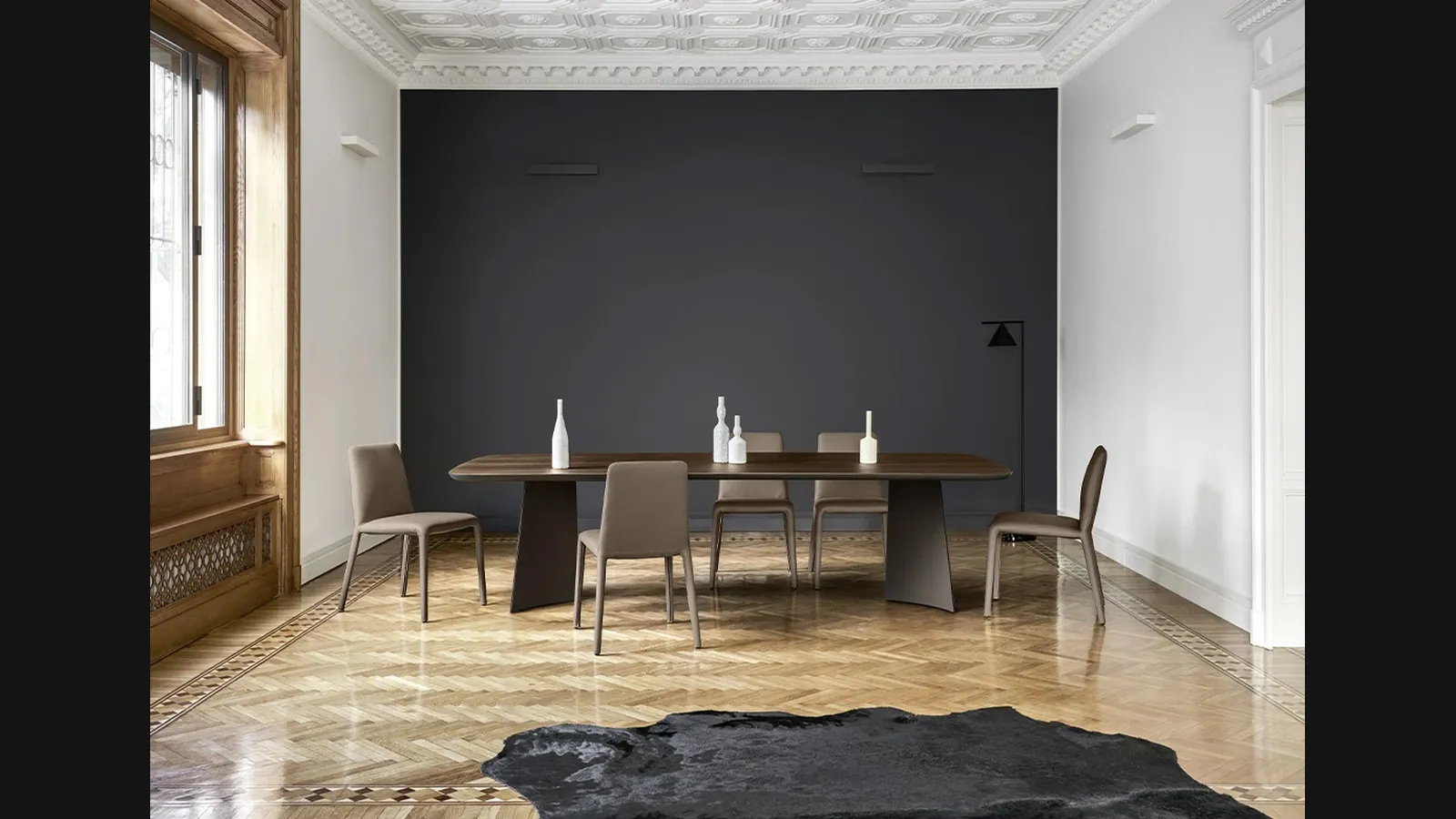 Tavolo Poliedro in Rovere Termotrattato di Sangiacomo