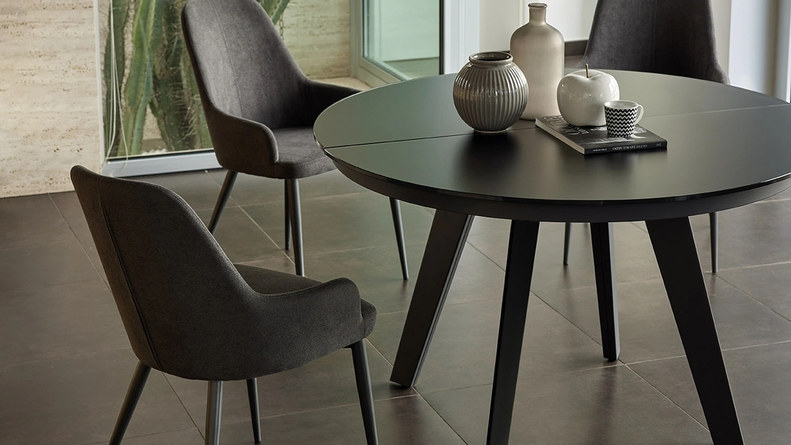 Tavolo rotondo allungabile Sirius T33 di Friulsedie