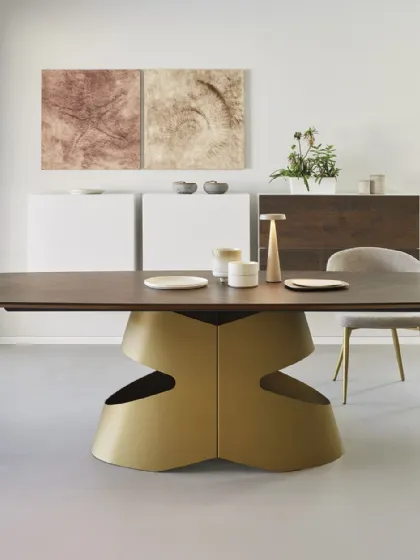 Tavolo Mirò T57 Oro Antico di Friulsedie