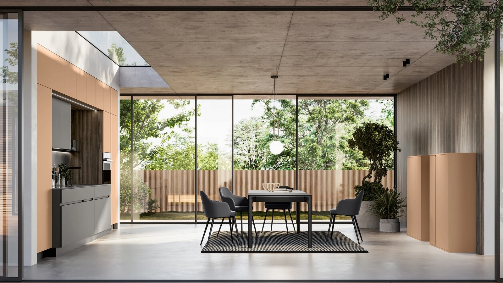 Cucina Moderna lineare in laccato Cloe di Arredo3