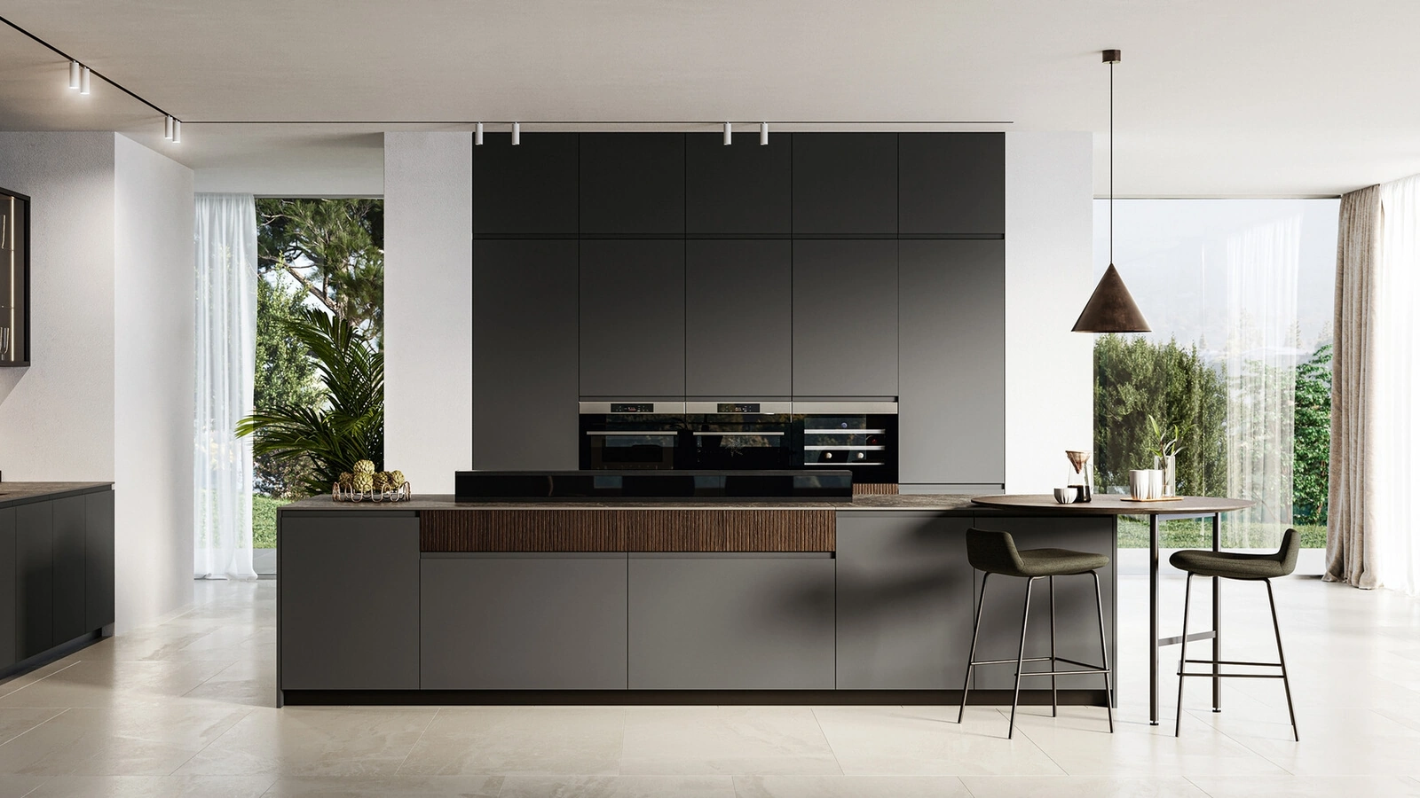 Cucina Moderna in Pet opaco Wega di Arredo3